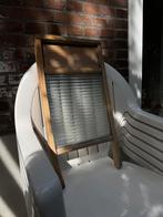 Traditioneel wasbord met geribbeld glas, Antiek en Kunst, Ophalen