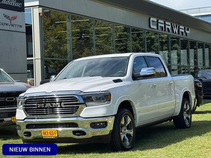 RAM 1500 5.7 V8 4x4 Laramie Lucht , Pano , 12 inch , 360, Auto's, Bestelauto's, Bedrijf, Te koop, 4x4, ABS, Achteruitrijcamera
