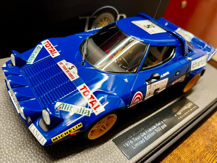 TopMarques Lancia Stratos HF 1976 TdF winner lim 500st nieuw, Hobby en Vrije tijd, Modelauto's | 1:18, Nieuw, Auto, Overige merken