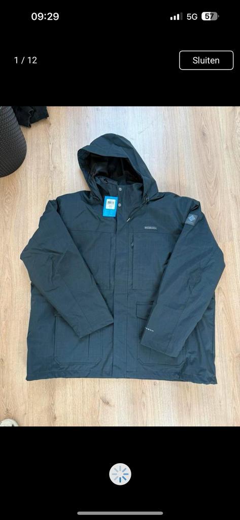 HerenJas Columbia 4xl.  Xxxxl, Kleding | Heren, Jassen | Winter, Nieuw, Overige maten, Zwart, Ophalen of Verzenden