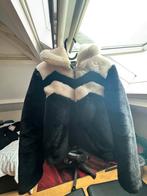 Guess Faux Fur Jas - Zwart/Wit - Maat XS, Guess, Zwart, Ophalen of Verzenden, Zo goed als nieuw