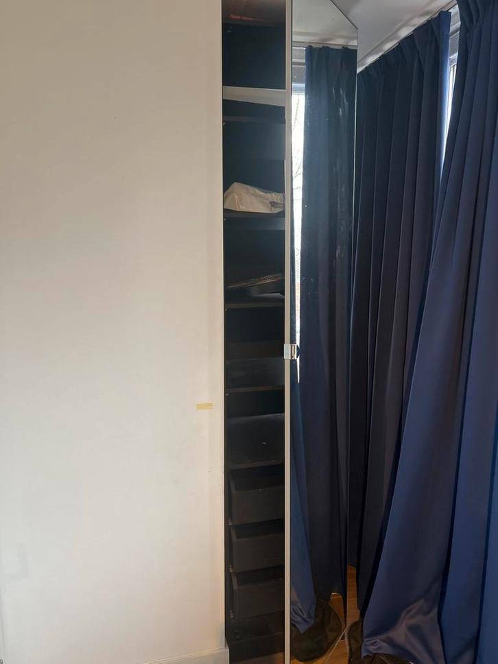 IKEA Pax kast met spiegeldeur, Huis en Inrichting, Kasten | Kledingkasten, Gebruikt, 200 cm of meer, 50 tot 100 cm, 50 tot 75 cm