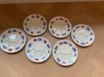 6 fondueborden - Royal Boch Boerenbont, Ophalen of Verzenden, Aardewerk, Boerenbont, Bord(en)