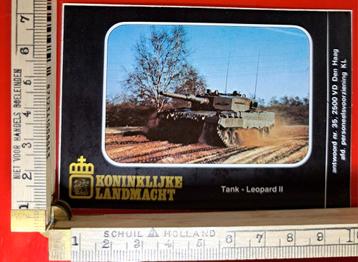 Vintage sticker Koninklijke Landmacht Tank Leopard II 2  beschikbaar voor biedingen