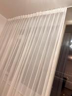 Witte vitrage incl schuifrails, Huis en Inrichting, Ophalen of Verzenden, Zo goed als nieuw, 200 cm of meer