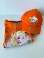 T-shirt, shirt + pet oranje Queen Elsa / Frozen / Koningsdag, Kinderen en Baby's, Ophalen of Verzenden, Gebruikt, Meisje, Shirt of Longsleeve