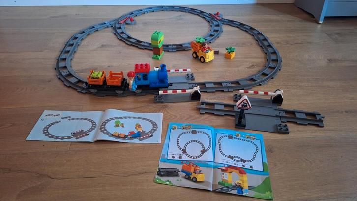 Lego Duplo duwtrein 10810 met railsuitbreidingsset 10506, Kinderen en Baby's, Speelgoed | Bouwstenen, Zo goed als nieuw, Overige merken
