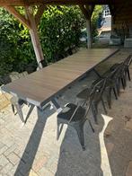 Mooie grote 10 persoons Tuinset met uitschuifbare tafel, Tuin en Terras, Tuinsets en Loungesets, Overige materialen, Tuinset, Eettafel