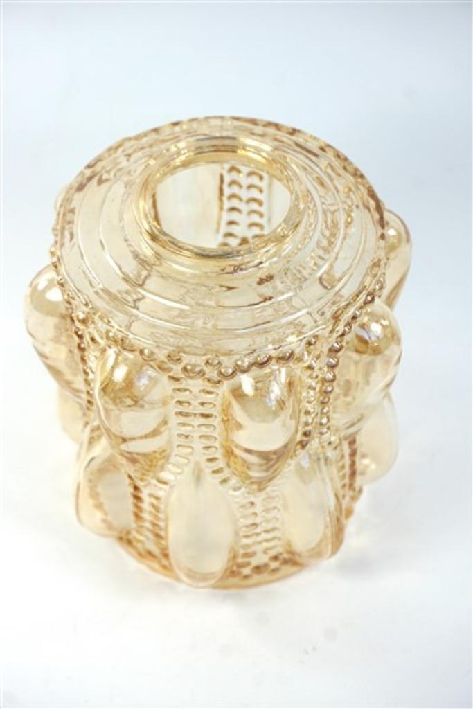 Vintage glazen lampenkap parelmoer/bubbels, Huis en Inrichting, Lampen | Lampenkappen, Zo goed als nieuw, Minder dan 25 cm, Rond