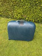 Grote Samsonite koffer 65cm  hoog, 87,5L, donkerblauw, Gebruikt, Hard kunststof, Slot, 55 cm of meer