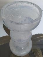 Vaas mondgeblazen kunst glas doorzichtig met luchtbellen, Antiek en Kunst, Antiek | Glas en Kristal, Ophalen of Verzenden