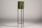 vloerlamp fluweel velvet groen olijfgroen bank hoekbank lamp, Ophalen of Verzenden, Nieuw, Metaal, 150 tot 200 cm