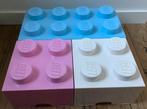 Lego Opbergbox blauw  Brick 8  + Roze en Witte 4 Brick’s, Ophalen, Zo goed als nieuw