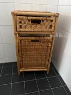 Wasmand kastje met 2 manden, Huis en Inrichting, Ophalen, Minder dan 50 cm, Gebruikt, 1 of 2 laden