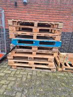 9 stevige houten pallets – nette staat, Ophalen