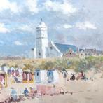 VAN NOORT , strandgezicht KATWIJK, Antiek en Kunst, Kunst | Schilderijen | Klassiek, Ophalen