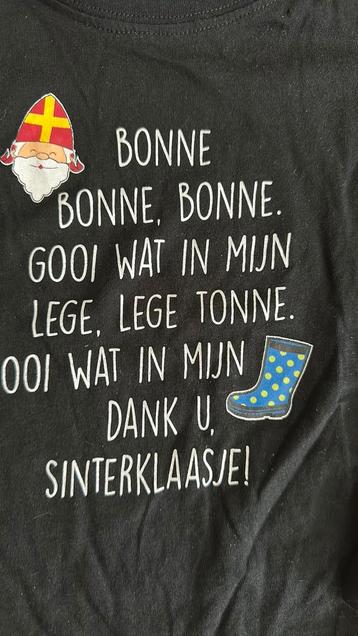 T shirt SINTERKLAAS opdruk lange mouw 98-104 beschikbaar voor biedingen