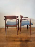Armstoelen van Ejnar Larsen en Aksel Bender Madsen, Ophalen, Gebruikt, Bruin, Vintage design, Mid Century Modern