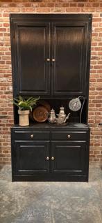 grijs antraciet zwart buffetkast buffetkast kast servieskast, Huis en Inrichting, Kasten | Buffetkasten, Ophalen, Gebruikt, 200 cm of meer