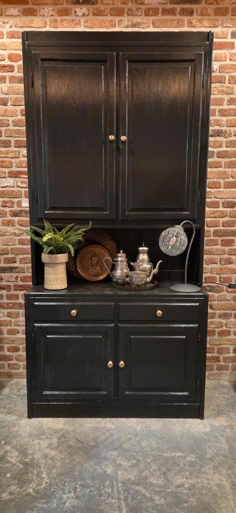 grijs antraciet zwart buffetkast buffetkast kast servieskast, Huis en Inrichting, Kasten | Buffetkasten, Gebruikt, 200 cm of meer