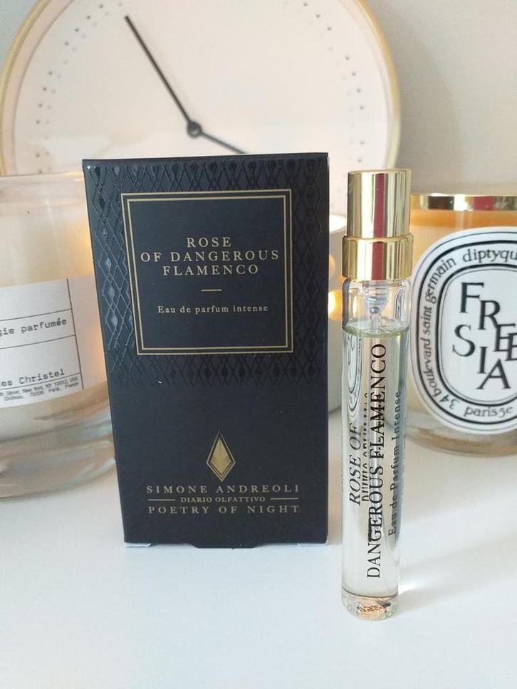 7,5 ML Simone Andreoli Rose of Dangerous Flamenco nu € 19, Sieraden, Tassen en Uiterlijk, Uiterlijk | Parfum, Nieuw, Ophalen of Verzenden
