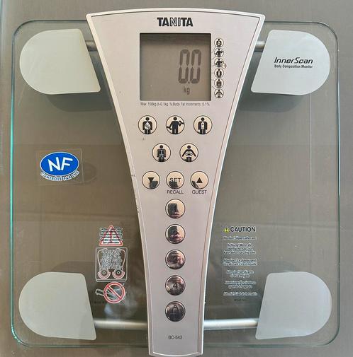 Weegschaal TANITA BC-543. Goed als nieuw., Witgoed en Apparatuur, Weegschalen, Zo goed als nieuw, Digitaal, Personenweegschaal