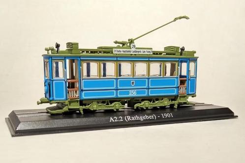 Atlas standmodel tram A2.2 Rathgeber 1901 München, Hobby en Vrije tijd, Modeltreinen | H0, Zo goed als nieuw, Overige typen, Overige merken