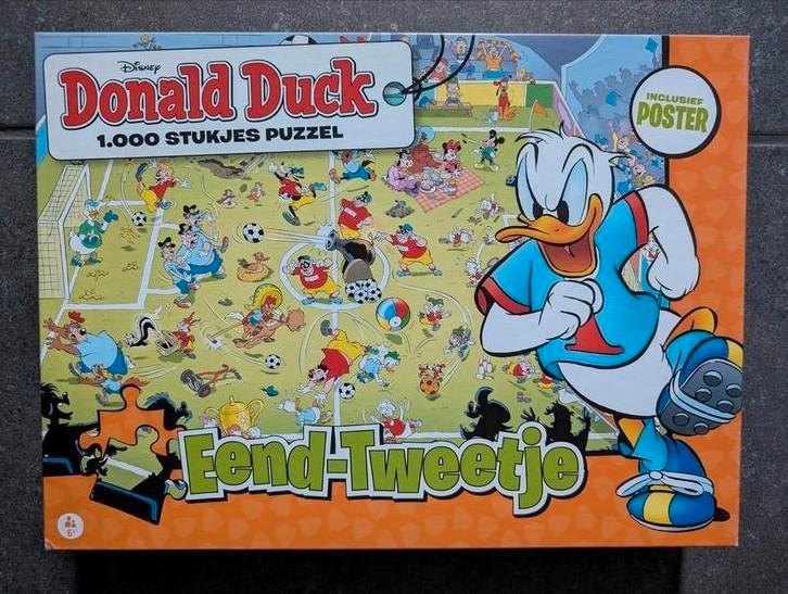 Donald Duck Puzzel - 1000 Stukjes, Kinderen en Baby's, Speelgoed | Kinderpuzzels, Zo goed als nieuw, 6 jaar of ouder, Meer dan 50 stukjes