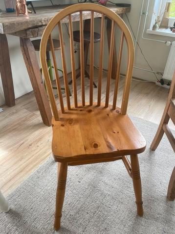 Spijlen stoel hout