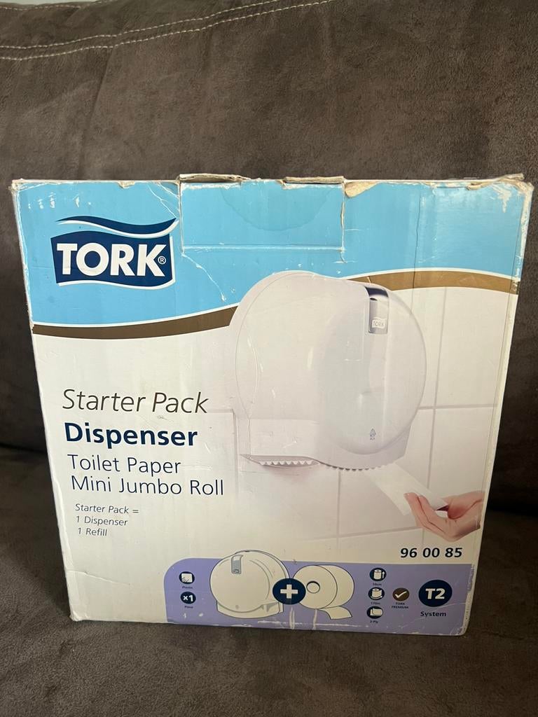 Tork Toiletpapier Dispencer T2., Ophalen of Verzenden, Nieuw, Wit, Overige typen