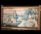 Religieuze ingelijste mooie prent, Antiek en Kunst, Antiek | Religie, Ophalen of Verzenden