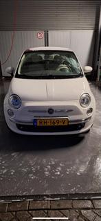 Fiat 500 1.2 C Cabrio 2011 Wit, Auto's, Fiat, Voorwielaandrijving, 4 cilinders, Leder en Stof, Wit
