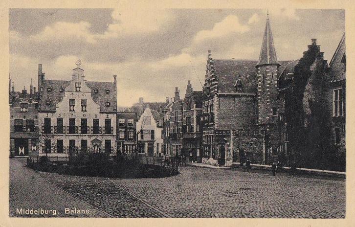 middelburg balans   1934, Verzamelen, Ansichtkaarten | Nederland, Noord-Brabant, Voor 1920, Ophalen of Verzenden