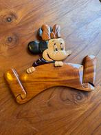 Houten Minnie Mouse Disney Beeld, Verzamelen, Ophalen of Verzenden, Mickey Mouse, Gebruikt