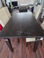 Eettafel plus 4 stoelen Gratis, Huis en Inrichting, Tafels | Eettafels, Ophalen, Gebruikt, 50 tot 100 cm, 150 tot 200 cm