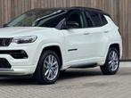Jeep Compass 4xe 240 Plug-in Hybrid Electric S / Leder /, Auto's, Jeep, Automaat, Zwart, 4 cilinders, Wit