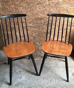 2 spijlen stoelen Tapiovaara stijl Fannet | vintage, Huis en Inrichting, Stoelen, Fannet, Twee, Gebruikt, Ophalen of Verzenden