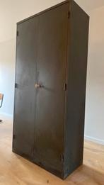 Vintage stalen kast, Ophalen, 100 tot 150 cm, Zo goed als nieuw, Metaal
