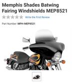 Memphis Shades windscherm 9 inch Gradient Black, Gebruikt