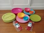Uitgebreide 19-delige melamine BBQ set, Huis en Inrichting, Keuken | Tupperware, Ophalen of Verzenden, Zo goed als nieuw, Geel