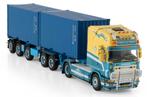 WSI SCANIA + CONTAINER TRAILER + 2X 20FT CONTAINER - VD MADE, Wsi, ., Nieuw, Ophalen of Verzenden