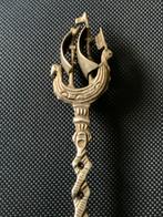 Zilveren Suikerlepel met Schip, Antiek en Kunst, Ophalen of Verzenden