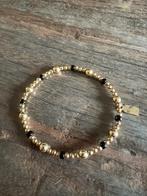 PScallme armband goud/ zwart, Sieraden, Tassen en Uiterlijk, Armbanden, Ophalen of Verzenden, Zo goed als nieuw, Goud, Elastiek