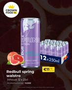 Redbull spring walstro, Inhoud: 12 x 25cl, Diversen, Levensmiddelen, Ophalen of Verzenden
