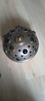 Marokkaanse Plafondlamp met Kleurrijke Details, Bruin, Gebruikt, Ophalen of Verzenden, Metaal