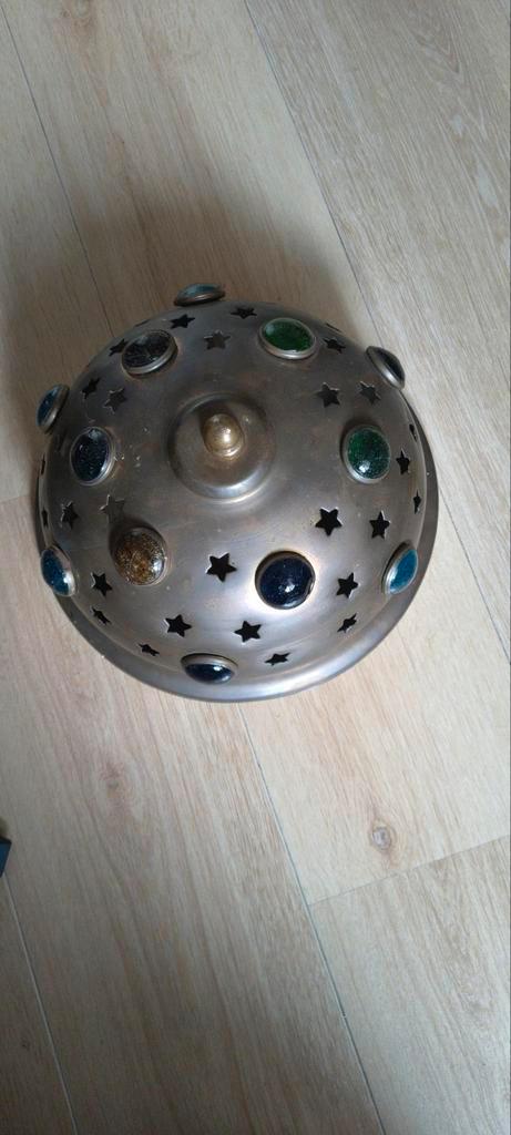 Marokkaanse Plafondlamp met Kleurrijke Details, Huis en Inrichting, Woonaccessoires | Kandelaars en Kaarsen, Gebruikt, Kaars, Minder dan 25 cm