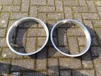 2x volkswagen Kever sierringen Chrome gebruikt, Auto diversen, Wieldoppen, Ophalen of Verzenden, Gebruikt