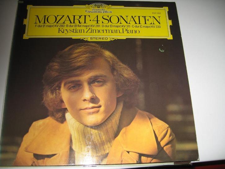Mozart - 4 Sonaten; Krystian Zimmerman, Cd's en Dvd's, Vinyl | Klassiek, Zo goed als nieuw, Classicisme, Overige typen, 12 inch