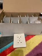 14x Gira Standaard 55 Stopcontact - Crème Wit 079801, Ophalen of Verzenden, Nieuw, Stopcontact