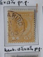 Nico Suriname 2 gestempeld 1873, Postzegels en Munten, Postzegels | Suriname, Ophalen of Verzenden, Gestempeld